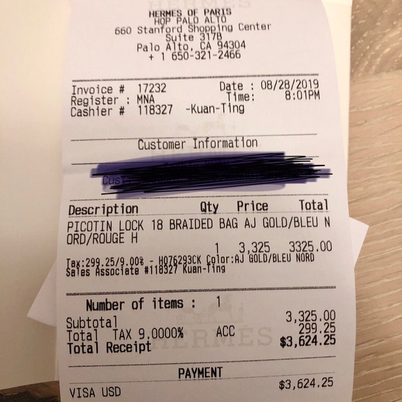 *SOLD* Hermès Picotin BNWT - Picture 4 of 5
